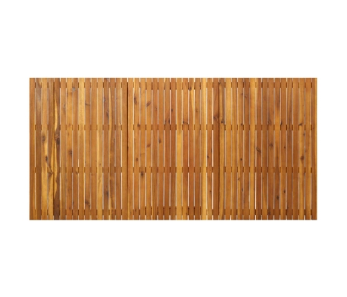 vidaXL Mesa de jardín de madera maciza de acacia 201,5x100x75 cm