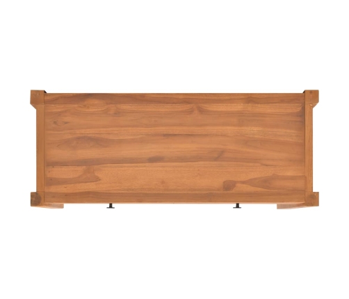 Mueble de TV de madera de teca 100x40x45 cm