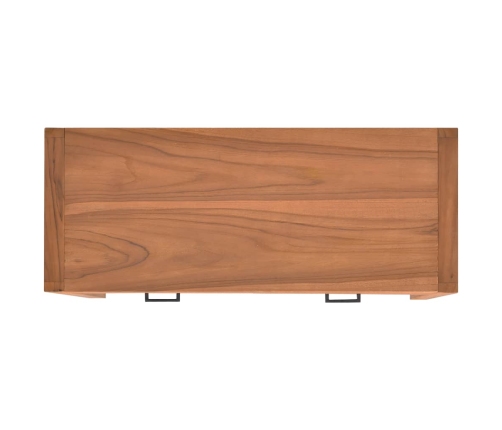 Mueble de TV de madera de teca 100x40x45 cm