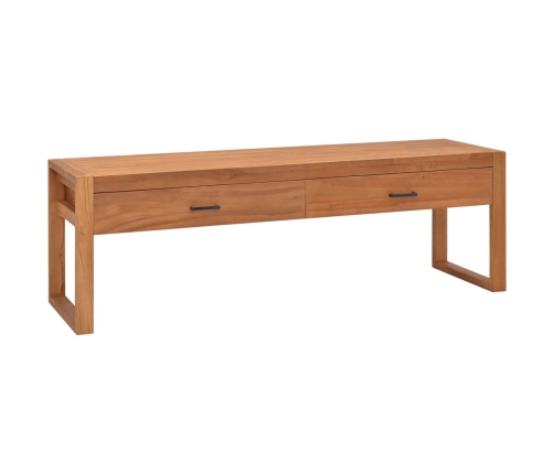 Mueble de TV de madera de teca 140x40x45 cm