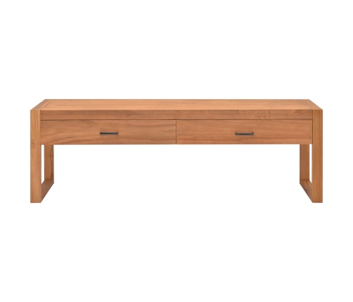 Mueble de TV de madera de teca 140x40x45 cm