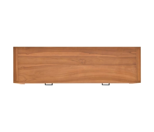 Mueble de TV de madera de teca 140x40x45 cm