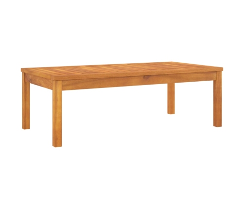 Mesa de centro de madera maciza de acacia 100x50x33 cm