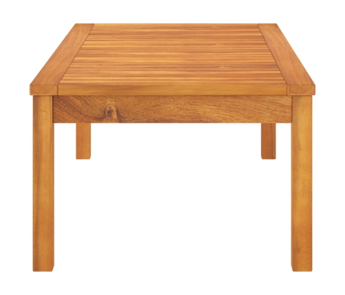 Mesa de centro de madera maciza de acacia 100x50x33 cm