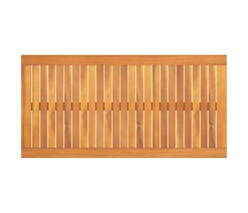 Mesa de centro de madera maciza de acacia 100x50x33 cm