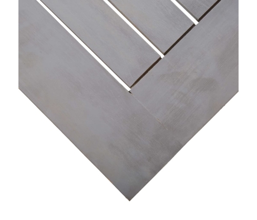 Mesa de jardín madera maciza acacia gris lavado 200x90x74 cm