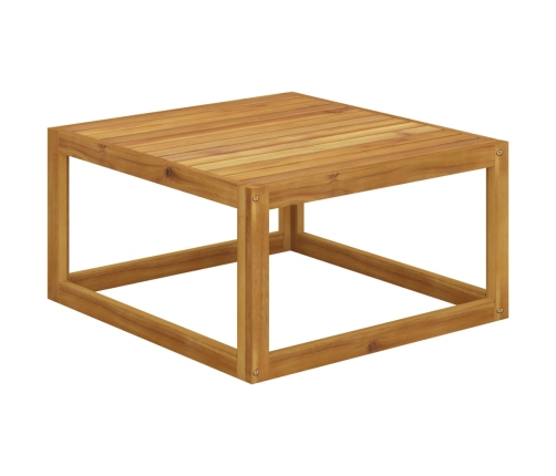 Mesa de centro de madera maciza de acacia 68x68x29 cm