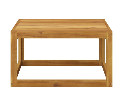 Mesa de centro de madera maciza de acacia 68x68x29 cm