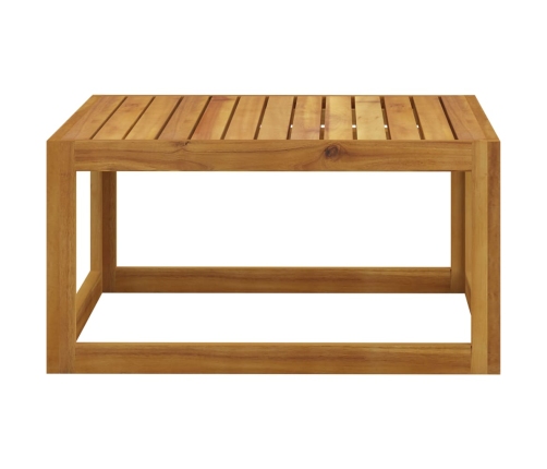 Mesa de centro de madera maciza de acacia 68x68x29 cm