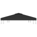 Cubierta superior de cenador 2 niveles negro 310 g/m² 3x3 m