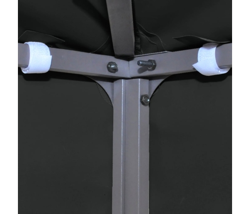 Cubierta superior de cenador 2 niveles negro 310 g/m² 3x3 m