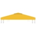 Toldo de cenador 2 niveles 310 g/m² 3x3 m amarillo