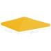 Toldo de cenador 2 niveles 310 g/m² 3x3 m amarillo