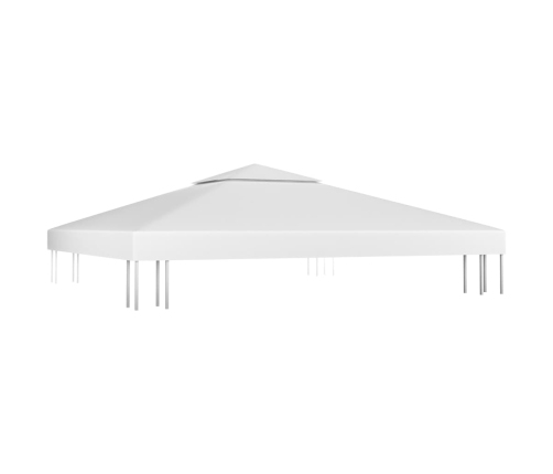 Toldo de cenador 2 niveles 310 g/m² 3x3 m blanco