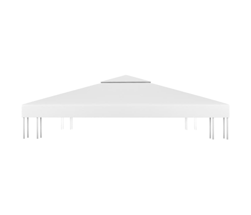 Toldo de cenador 2 niveles 310 g/m² 3x3 m blanco