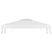 Toldo de cenador 2 niveles 310 g/m² 3x3 m blanco