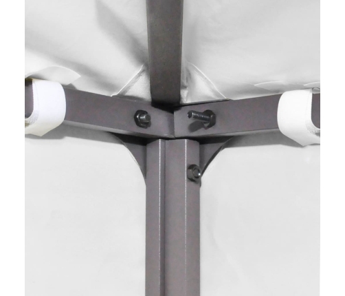 Toldo de cenador 2 niveles 310 g/m² 3x3 m blanco