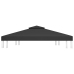 Toldo de cenador 2 niveles 310 g/m² 4x3 m negro