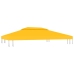 Toldo de cenador 2 niveles 310 g/m² 4x3 m amarillo