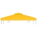 Toldo de cenador 2 niveles 310 g/m² 4x3 m amarillo
