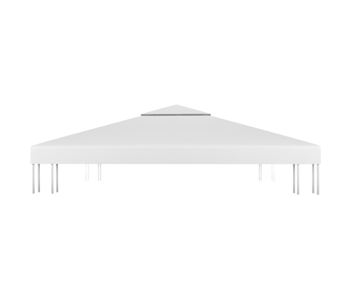 Toldo de cenador 2 niveles 310 g/m² 4x3 m blanco