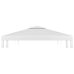 Toldo de cenador 2 niveles 310 g/m² 4x3 m blanco