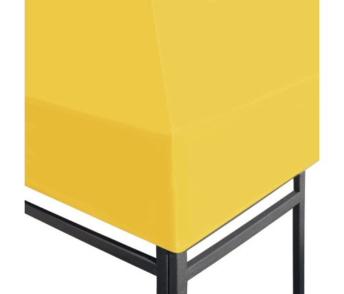 Toldo de cenador 270 g/m² 3x3 m amarillo