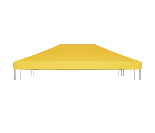 Toldo de cenador 270 g/m² 4x3 m amarillo