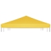 Toldo de cenador 270 g/m² 4x3 m amarillo