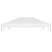 Toldo de cenador 270 g/m² 4x3 m blanco