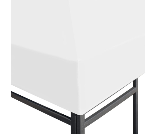 Toldo de cenador 270 g/m² 4x3 m blanco