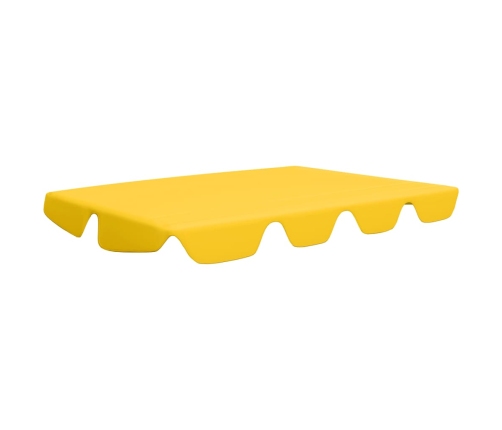 Dosel de repuesto columpio jardín amarillo 150/130x105/70 cm