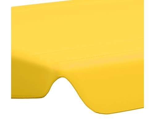 Dosel de repuesto columpio jardín amarillo 150/130x105/70 cm