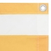 Toldo para balcón tela oxford blanco y amarillo 75x600 cm