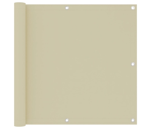 Toldo para balcón tela oxford crema 90x300 cm