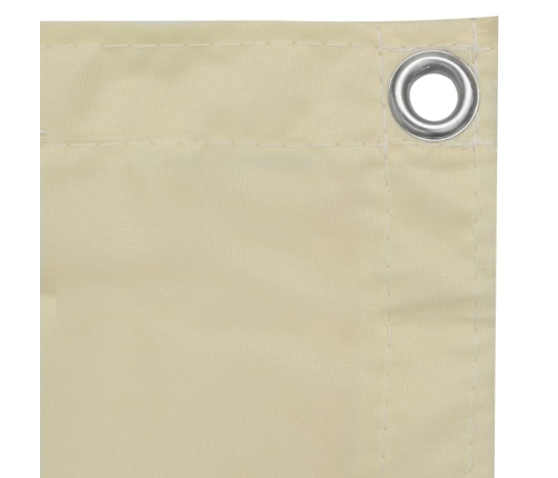 Toldo para balcón tela oxford crema 90x300 cm