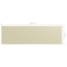 Toldo para balcón tela oxford crema 90x300 cm