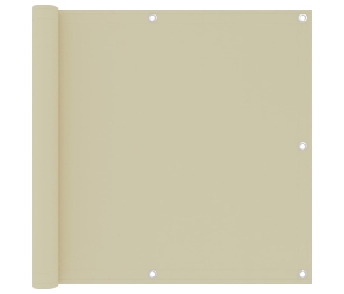 Toldo para balcón tela oxford color crema 90x500 cm