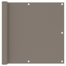 Toldo para balcón de tela oxford gris taupe 90x300 cm