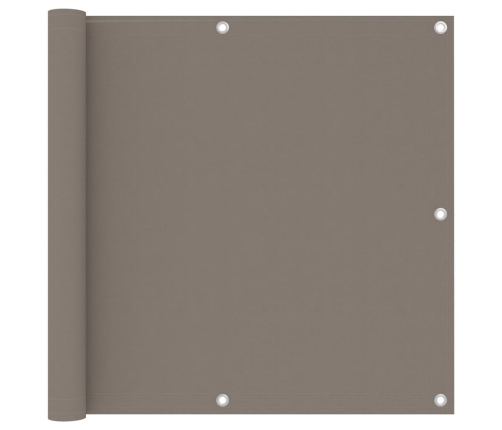 Toldo para balcón de tela oxford gris taupe 90x300 cm