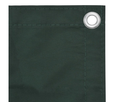 Toldo para balcón tela oxford verde oscuro 75x600 cm