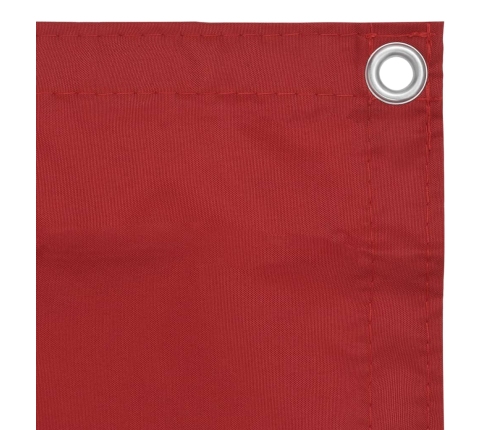 Toldo para balcón de tela oxford rojo 75x600 cm