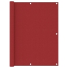 Toldo para balcón de tela oxford rojo 120x500 cm