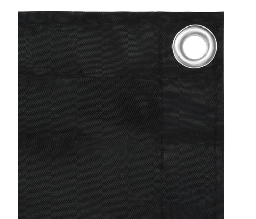 Toldo para balcón tela oxford negro 90x400 cm