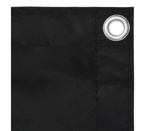 Toldo para balcón tela oxford negro 90x500 cm