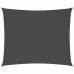 Toldo de vela rectangular tela Oxford gris antracita 3x4 m