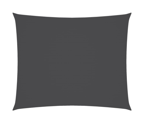 Toldo de vela rectangular tela Oxford gris antracita 5x6 m