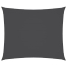 Toldo de vela rectangular tela Oxford gris antracita 5x6 m