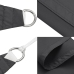 Toldo de vela rectangular tela Oxford gris antracita 5x6 m