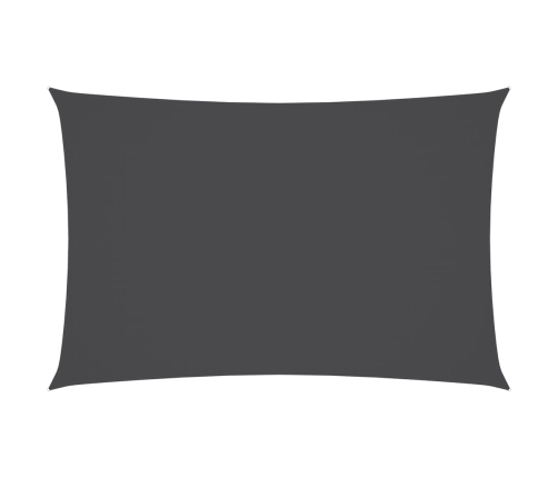 Toldo de vela rectangular tela Oxford gris antracita 5x7 m